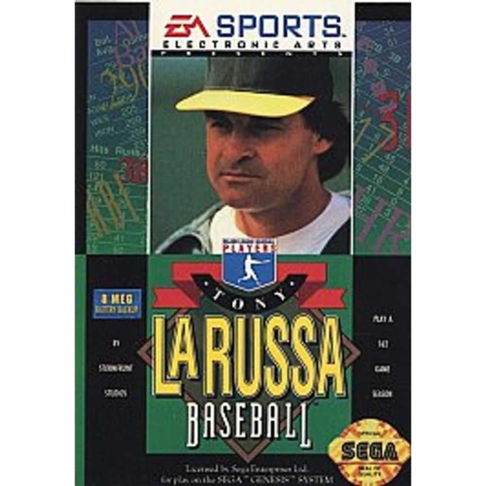 Tony La Russa Baseball (Sega Genesis, 1993) UNTESTED -1732